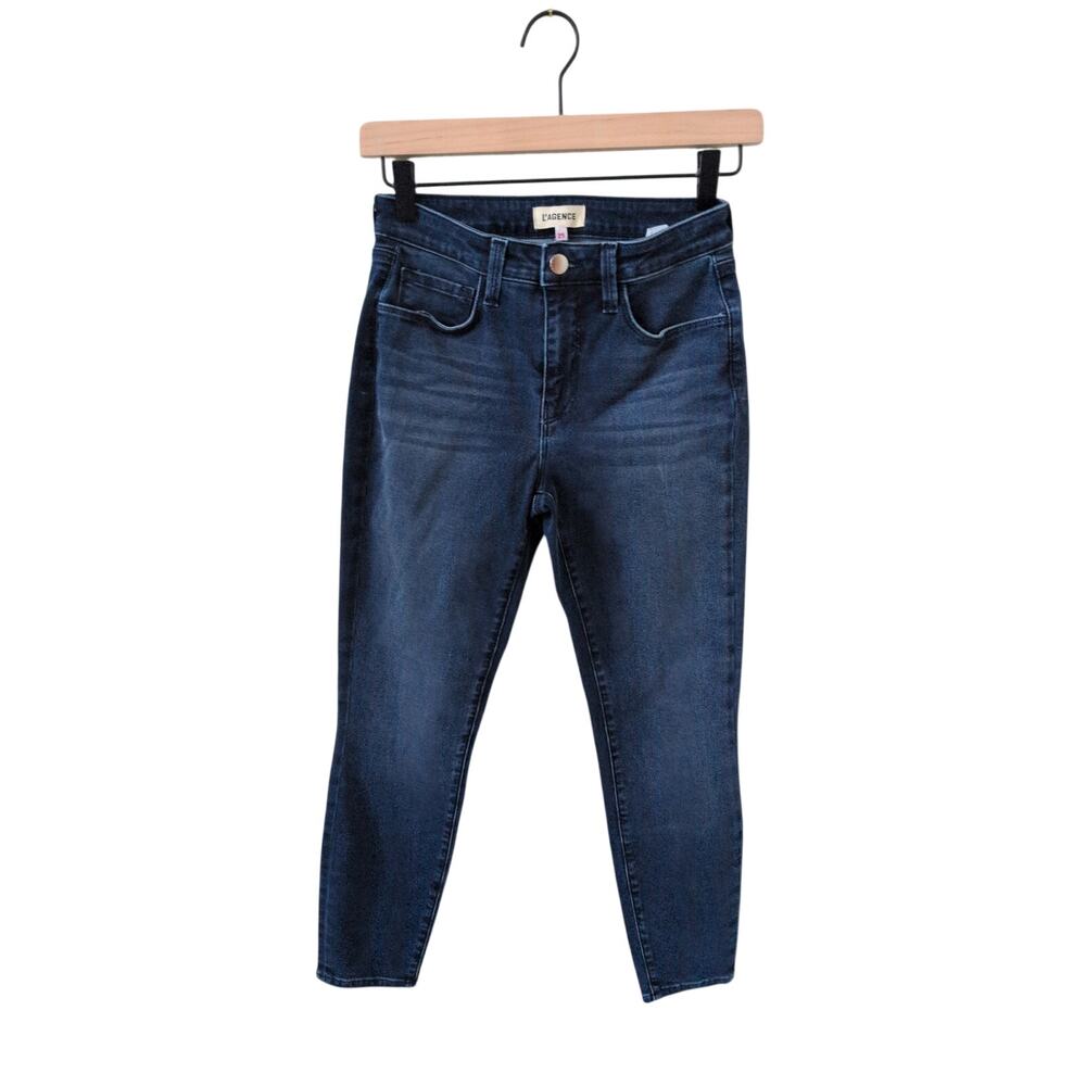 L'agence Margot High Rise Skinny Jeans in Medium Wash size 25
